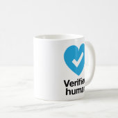 Verifiziertes menschliches Prüfzentrum Kaffeetasse (VorderseiteRechts)