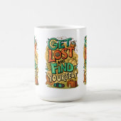 Verirre dich und finde dich selbst kaffeetasse (Mittel)