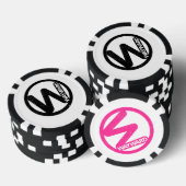 Verirrte Spielkarten Pokerchips (Stapel)
