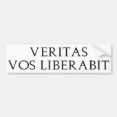 Veritas Vos Liberabit Autoaufkleber (Vorne)