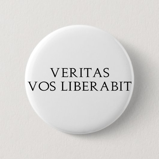 Veritas Vos Liberabit Button (Vorderseite)