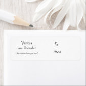 Veritas vos liberabit-christliches Label (Insitu)