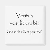 Veritas vos liberabit-magnet magnet (Vorne)