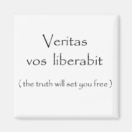 Veritas vos liberabit-magnet magnet