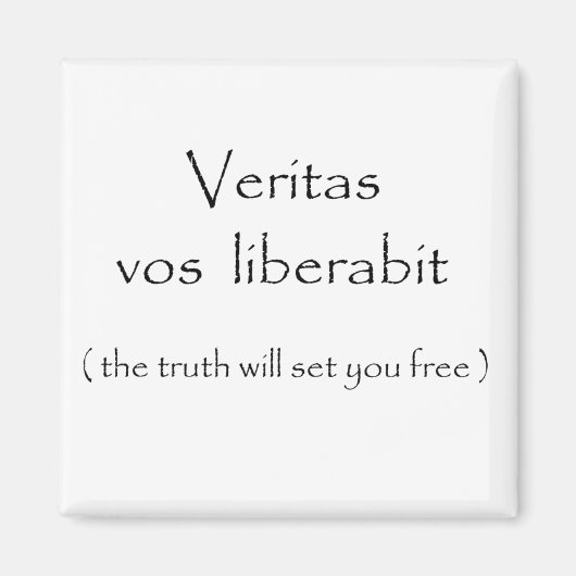 Veritas vos liberabit-magnet magnet (Vorne)