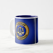 VERITAS ZU BLAUE ZWEIFARBIGE TASSE (Vorderseite Links)