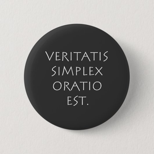 Veritatis simplex oratio est button (Vorderseite)