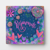 Verjüngen Sie die Nervenkitzel der Blumen Fotoplatte (Vorderseite)