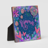 Verjüngen Sie die Nervenkitzel der Blumen Fotoplatte (Vorderseite)