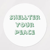 Verjüngung des Friedens Etiketten (Design 2)