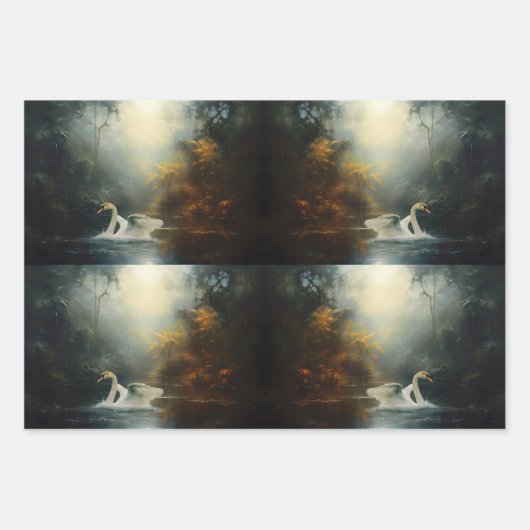 Verjüngung eines Schwangs im Entkundungspapier Geschenkpapier Set (Vorderseite 3)