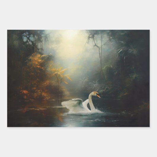 Verjüngung eines Schwangs im Entkundungspapier Geschenkpapier Set (Vorderseite)