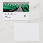 Verkabelnder Service Visitenkarte (Vorne/Hinten)