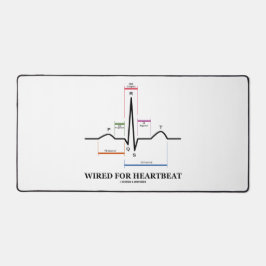 verkabelt für Heartbeat ECG/EKG Sinus Rhythmus Schreibtischunterlage