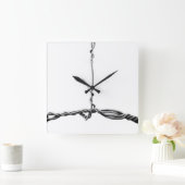 verkabelt quadratische wanduhr (Zuhause)