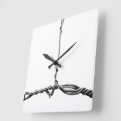 verkabelt quadratische wanduhr (Winkel)