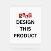 VERKAUF! Acrylzeichen 11" x 14" - kundenspezifisch Acrylschild (Vorderseite)