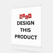 VERKAUF! Acrylzeichen 11" x 14" - kundenspezifisch Acrylschild (Winkel)