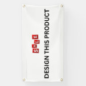 VERKAUF! Banner - 1.6'x3' - Außenbanner mit Metall (Vertikal)