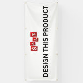 VERKAUF! Banner - 2.5' x 6' - Außenbanner mit Meta (Vertikal)