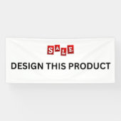 VERKAUF! Banner - 2.5' x 6' - Außenbereich - Benut (Horizontal)