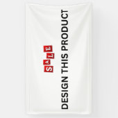 VERKAUF! Banner - 3' x 5' - Außenbereich - Kundens (Vertikal)