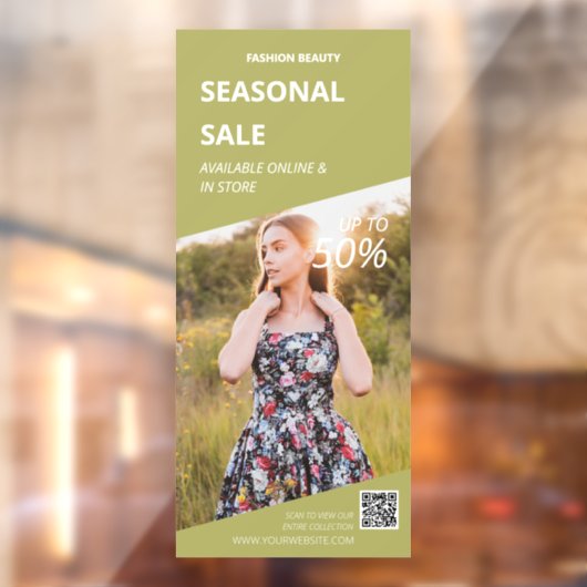 Verkauf benutzerdefinierter Fotos in Store-Werbeak Fensteraufkleber (Blatt 2)