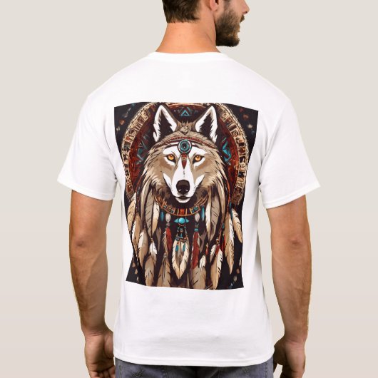 **Verkauf der amerikanischen Wolf-Logos: Entfessel T-Shirt (Rückseite)