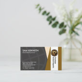 Verkauf der Grauglobe-Braune, Weiße vertikale Spal Visitenkarte (Stehend Vorderseite)