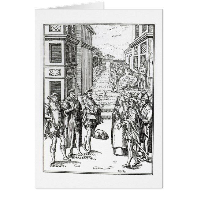 Verkauf durch Stadtausrufer, nach einem (Vorne)