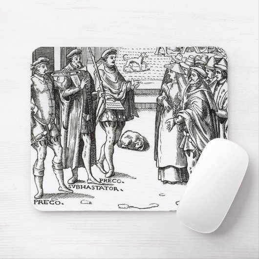 Verkauf durch Stadtausrufer, nach einem Mousepad (Mit Mouse)