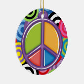 VERKAUF! - Ein Friedliches Thema - Friedenszeichen Keramikornament (Rechts)