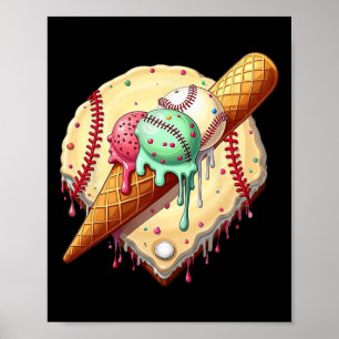 Verkauf Eiscreme Tropfen Funny Sell Männer Kinder Poster