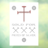 Verkauf für 30 Stück Silber Fensteraufkleber (Blatt 3)