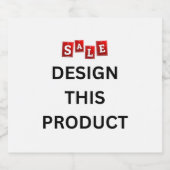 VERKAUF! Glanzmarkierungen für Weinflaschen (4x3)  Schaumweinetikett (Einzelnes Label)