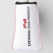 VERKAUF! Golf Putter Head Cover - Baby Pink Trimm Golf Headcover (Rotieren 90)