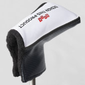 VERKAUF! Golf Putter Head Cover - Black Trial - Cu Golf Headcover (3/4 Vorderseite)