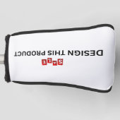 VERKAUF! Golf Putter Head Cover - Black Trial - Cu Golf Headcover (Vorderseite)