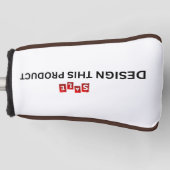 VERKAUF! Golf Putter Head Cover - Braun Trimm - Cu Golf Headcover (Vorderseite)