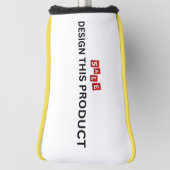 VERKAUF! Golf Putter Head Cover - Gelber Schnitt - Golf Headcover (Rotieren 90)