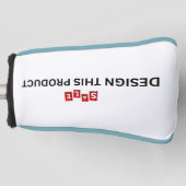 VERKAUF! Golf Putter Head Cover - Light Blue Trial Headcover (Vorderseite)