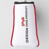 VERKAUF! Golf Putter Head Cover - Red trix - Custo Headcover (Rotieren 90)