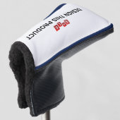 VERKAUF! Golf Putter Head Cover - Royal Blue Trial Golf Headcover (3/4 Vorderseite)