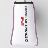 VERKAUF! Golf Putter Head Cover - Violettrimmung - Golf Headcover (Rotieren 90)