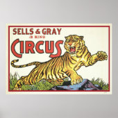Verkauf & Grauer 3 Ring Circus Poster (Vorne)