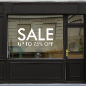 Verkauf im Lager | Business Discount Minimalistisc Fensteraufkleber