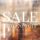 Verkauf im Lager | Business Elegant Minimal White Fensteraufkleber (Blatt 2)