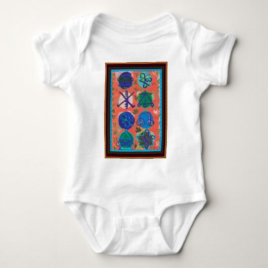 Verkauf KARUNA Reiki Heilsymbole Geschenkideen Shi Baby Strampler (Vorderseite)
