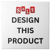 VERKAUF! Keramik - Groß (6" x 6") - Benutzerdefini Fliese (Vorderseite)