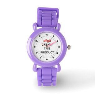 VERKAUF! Kinderuhr - Personalisiert - Lila Armbanduhr